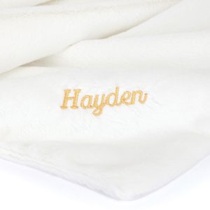 Personalised Bashful Luxe Bunny Luna Blankie