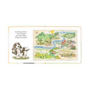 Hundchen Schnuck Und Sein Papa Buch and Bashful Fudge Puppy Medium